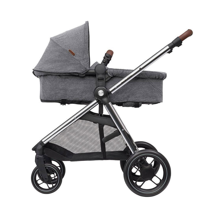 Maxi-Cosi Zelia Luxe 2-in-1 Pushchair + Base Travel System - Twillic Grey-Travel Systems- | Natural Baby Shower