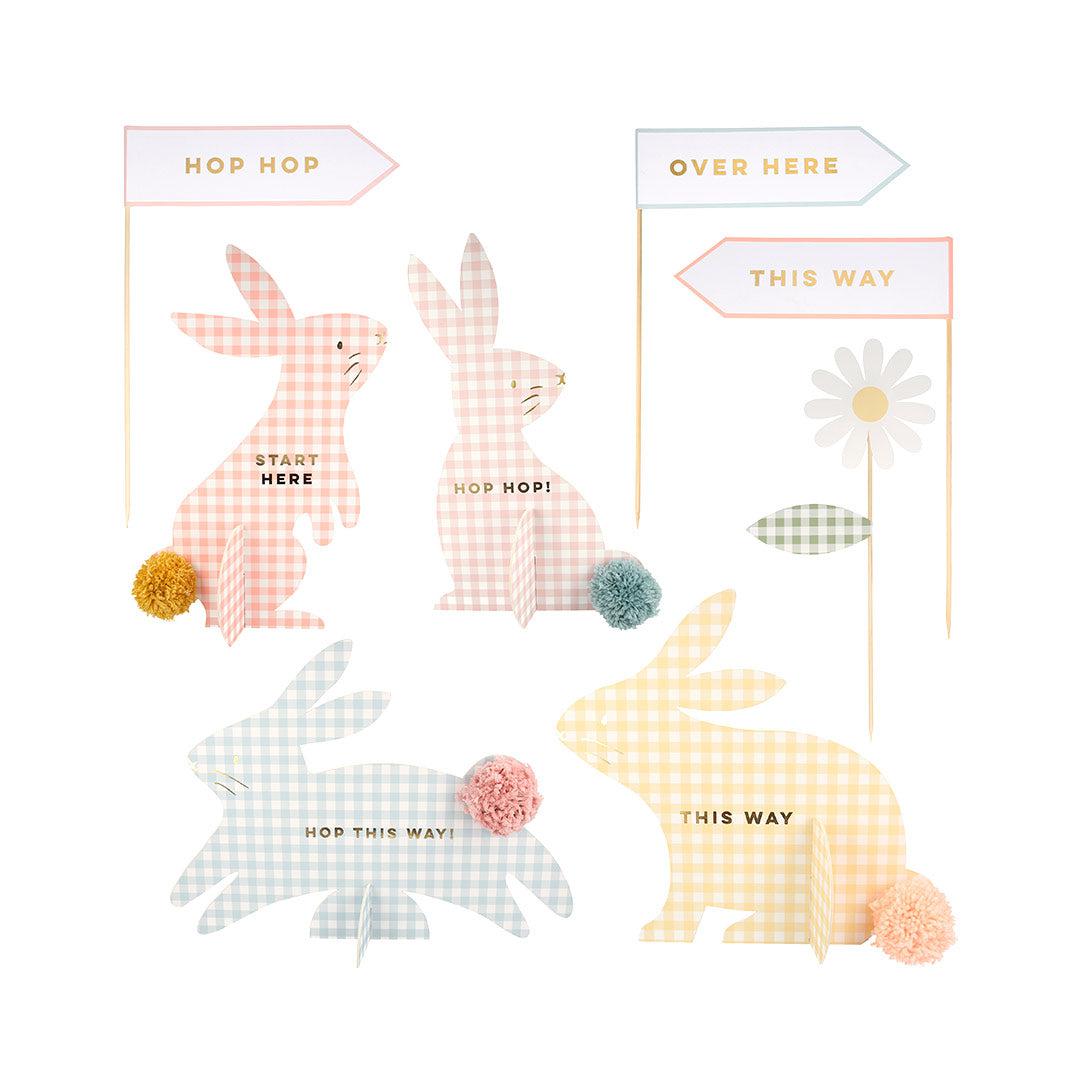 Meri Meri Gingham Bunnies Egg Hunt Kit-Outdoor Play- | Natural Baby Shower