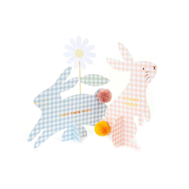 Meri Meri Gingham Bunnies Egg Hunt Kit-Outdoor Play- | Natural Baby Shower