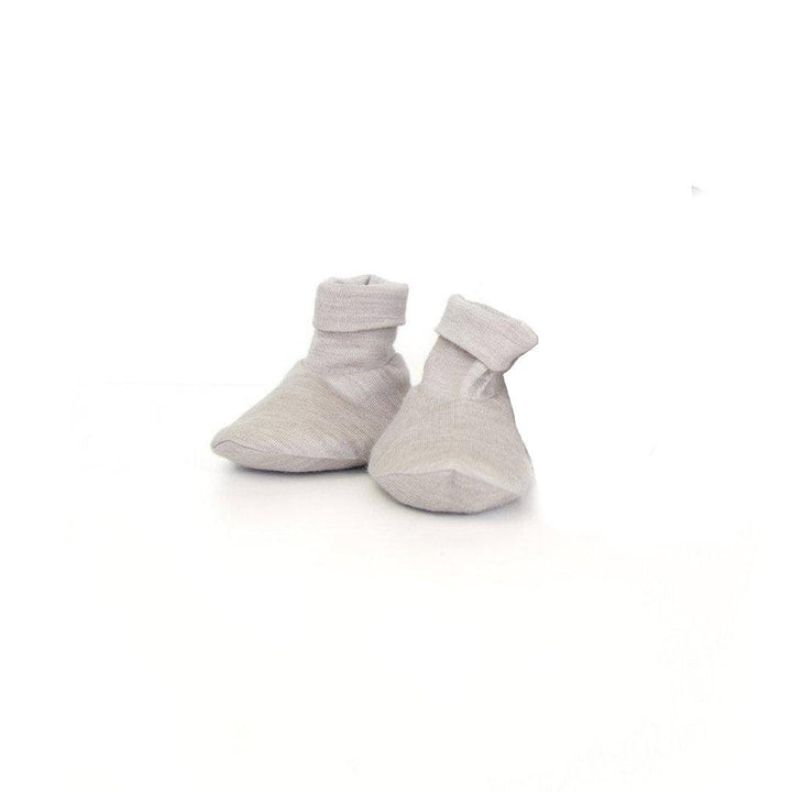 Merino Kids Cocooi Beanie + Bootie Set - Light Grey-Clothing Sets-Light Grey-0-3m | Natural Baby Shower