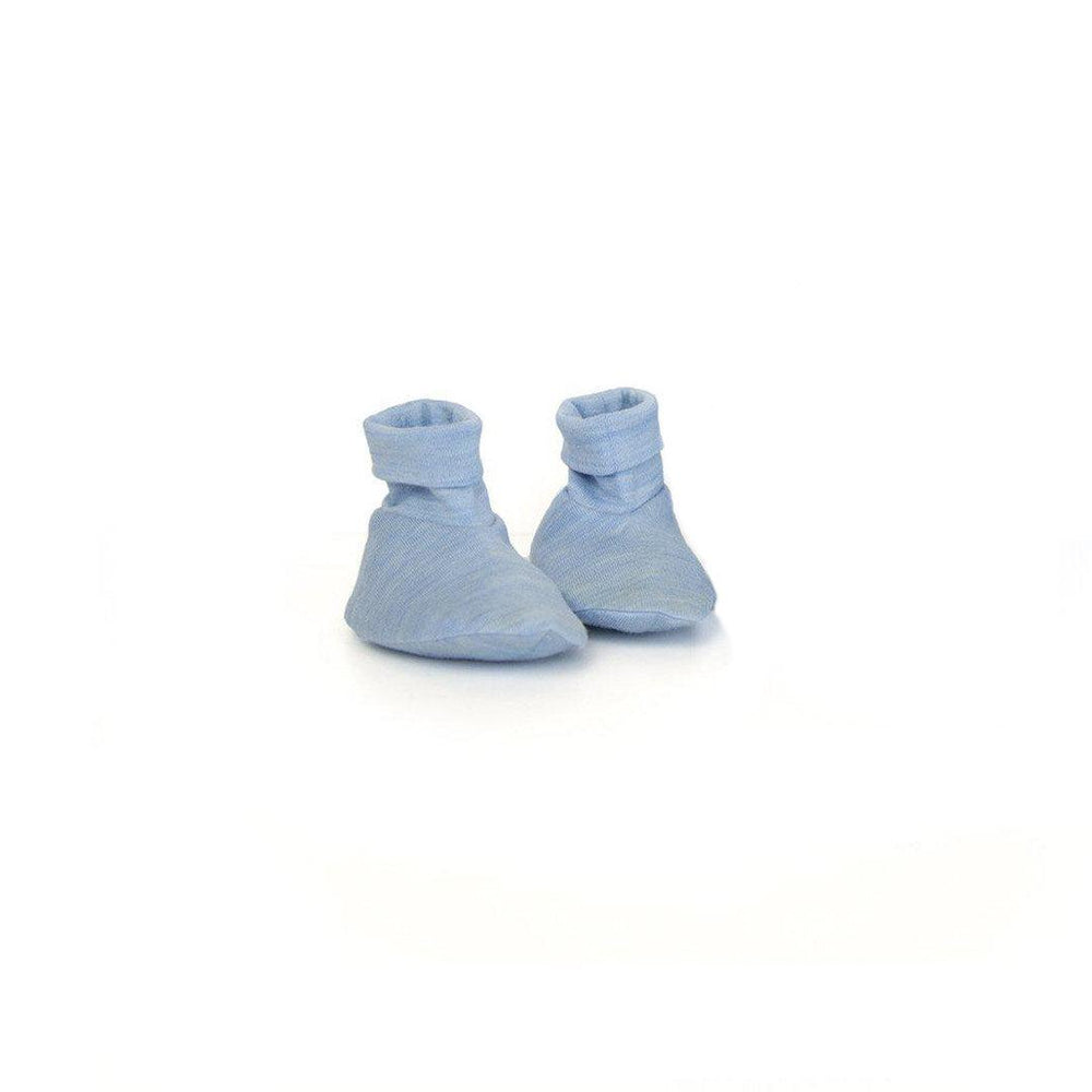 Merino Kids Cocooi Beanie + Bootie Set - Sky Blue-Clothing Sets-Sky Blue-0-3m | Natural Baby Shower