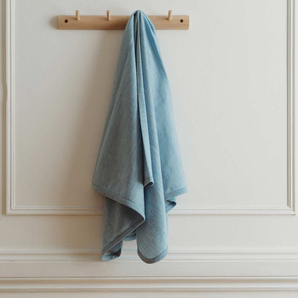Merino Kids Blanket - Sky Blue-Blankets-Sky Blue- | Natural Baby Shower