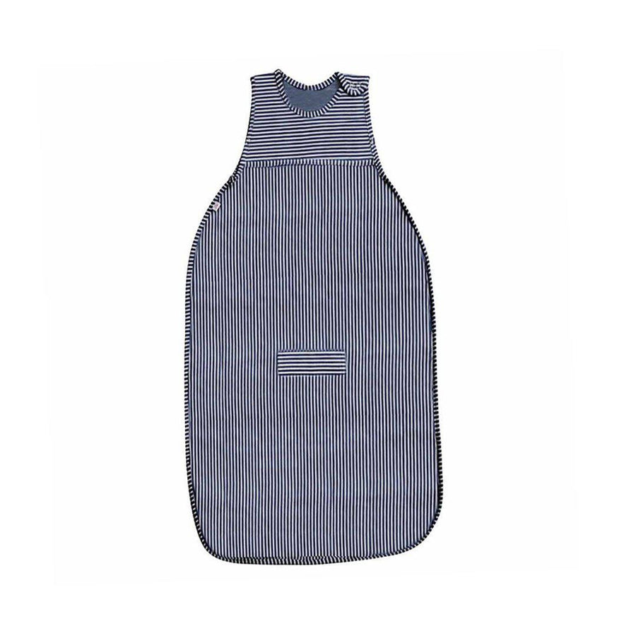 Merino Kids Go Go Sleeping Bag - Standard Weight - Navy Stripe-Sleeping Bags-3-24m-Navy Stripe | Natural Baby Shower