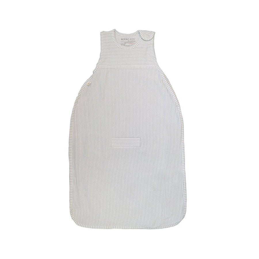 Merino Kids Go Go Sleeping Bag - Standard Weight - Turtle Dove Stripe-Sleeping Bags-3-24m-Turtle Dove | Natural Baby Shower