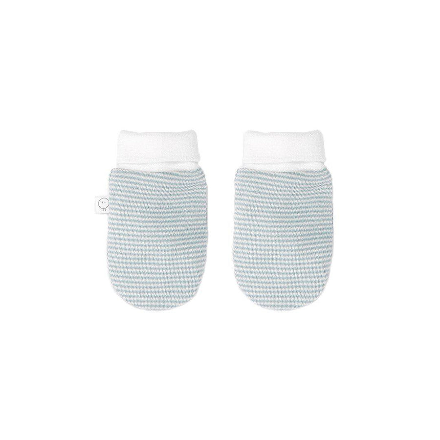 MORI Baby Mittens - Blue Stripe-Gloves + Mittens-Blue Stripe- | Natural Baby Shower