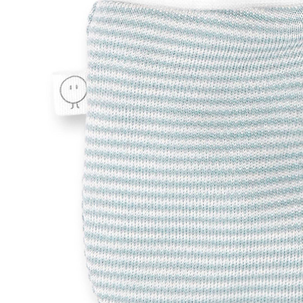 MORI Baby Mittens - Blue Stripe-Gloves + Mittens-Blue Stripe- | Natural Baby Shower