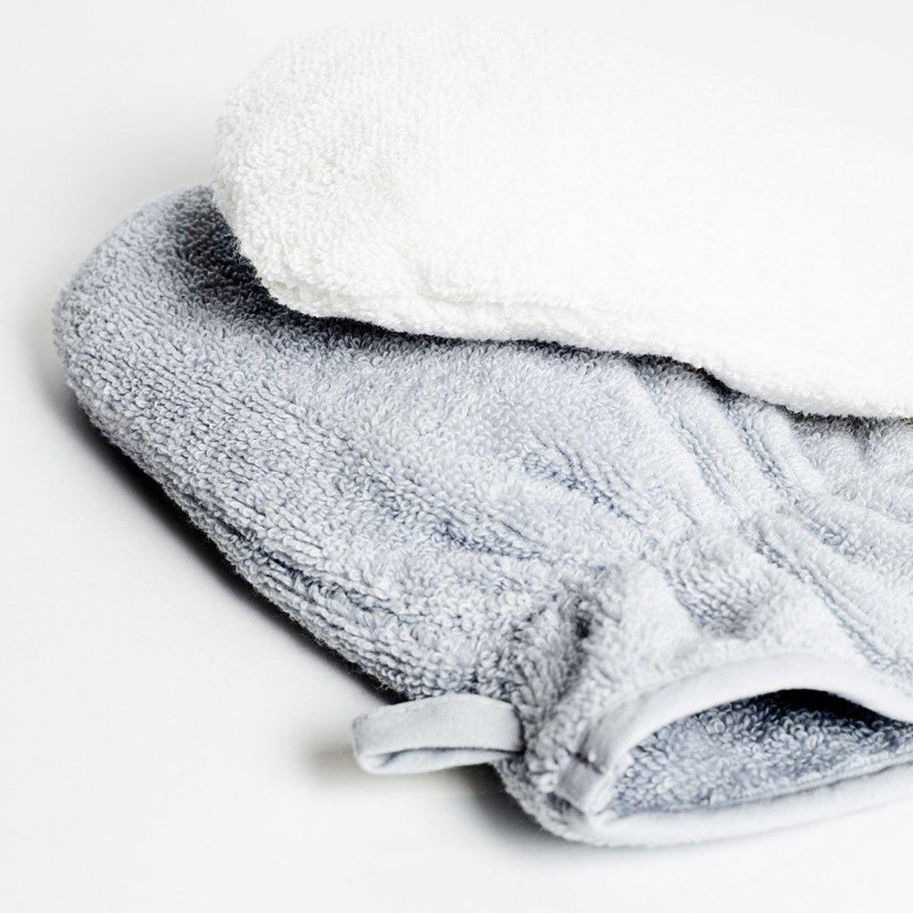 MORI Bath-Time Towel Mitt - Blue-Bath Mitts-Blue- | Natural Baby Shower