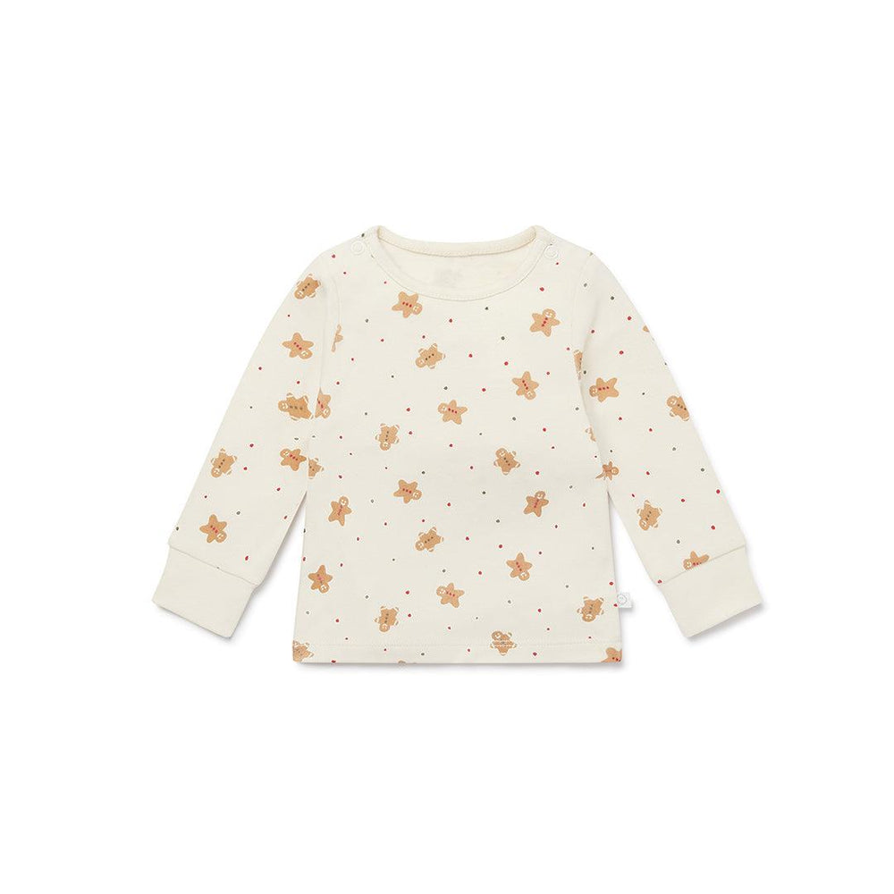 MORI Christmas Pyjamas - Gingerbread Print-Pyjamas-Gingerbread Print-3-6m | Natural Baby Shower