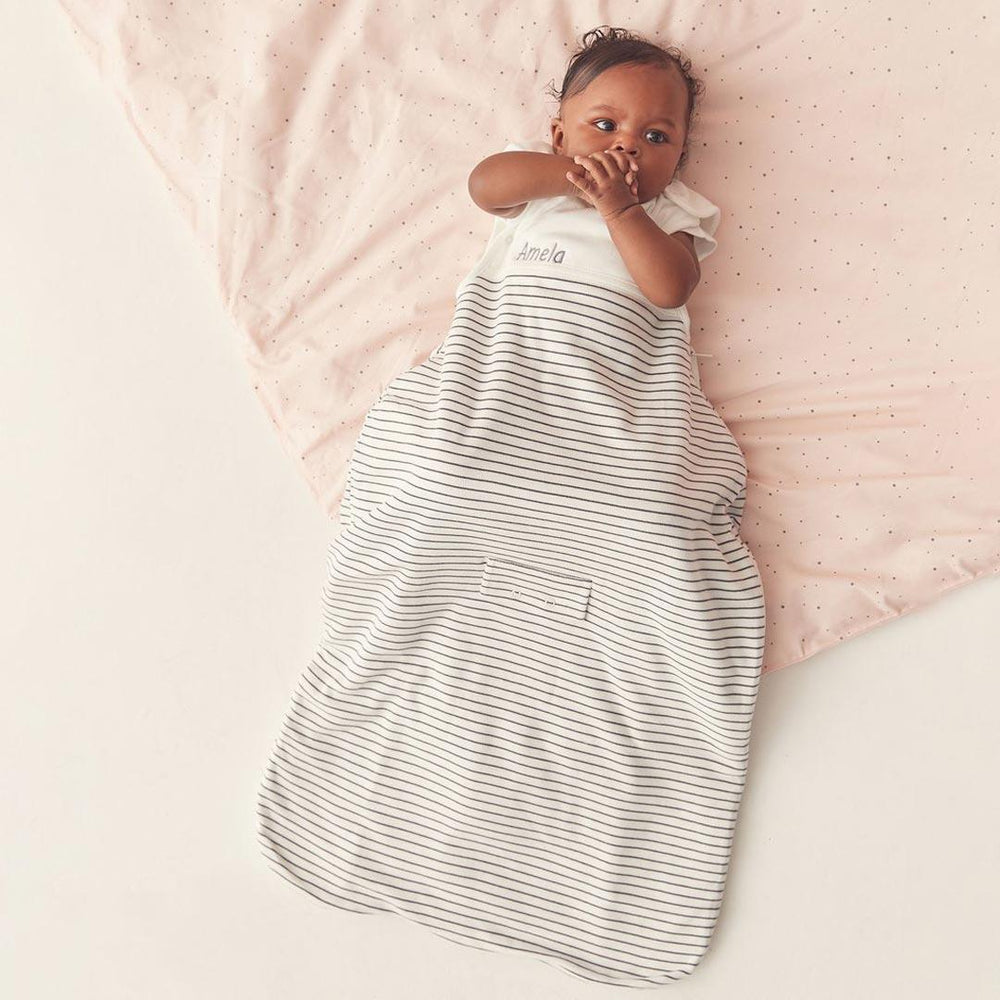 MORI Clever Sleep Set - Grey Stripe-Clothing Sets-Grey Stripe-0-3m | Natural Baby Shower