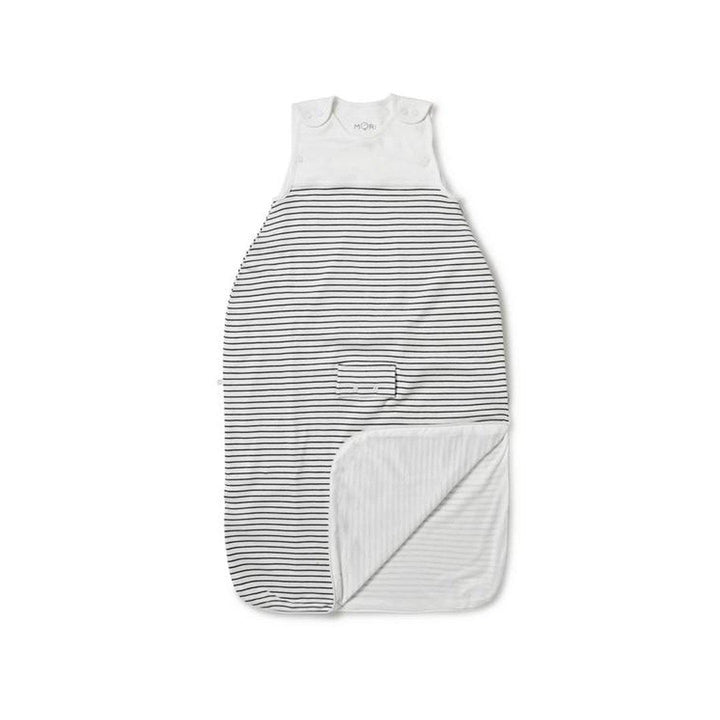 MORI Clever Sleep Set - Grey Stripe-Clothing Sets-Grey Stripe-0-3m | Natural Baby Shower