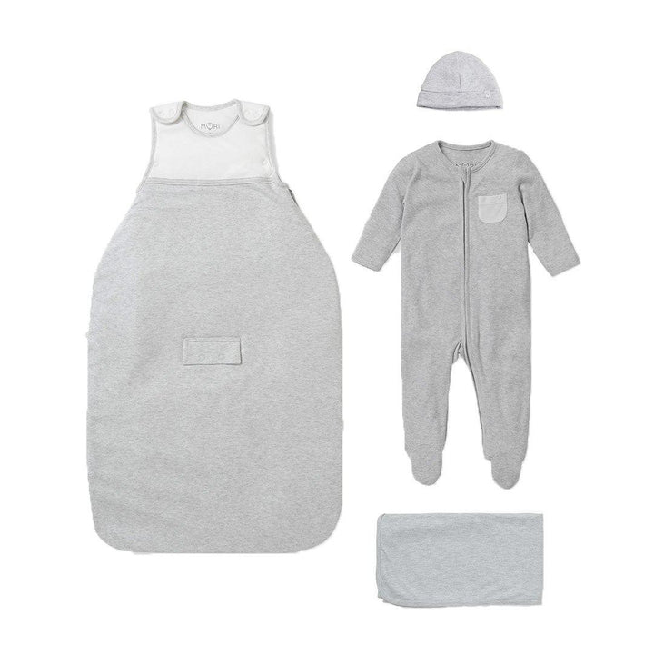 MORI Clever Sleep Set - Grey-Clothing Sets-Grey-0-3m | Natural Baby Shower