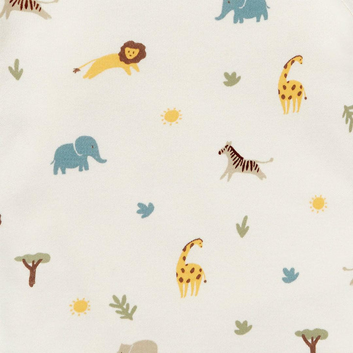 MORI Clever Zip Sleepsuit - Safari-Sleepsuits-Safari-NB | Natural Baby Shower