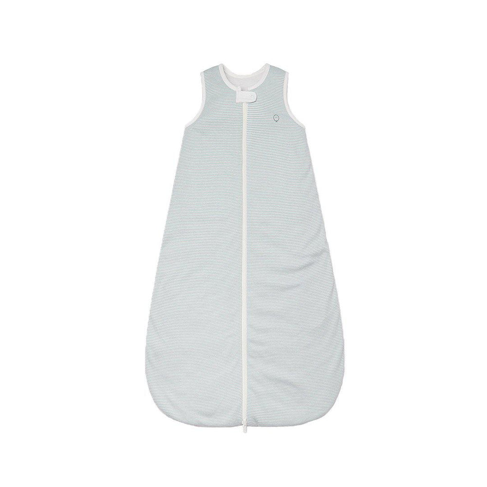 MORI Front-Opening Sleeping Bag - Blue Stripe - TOG 1.5-Sleeping Bags-Blue Stripe-0-6m | Natural Baby Shower