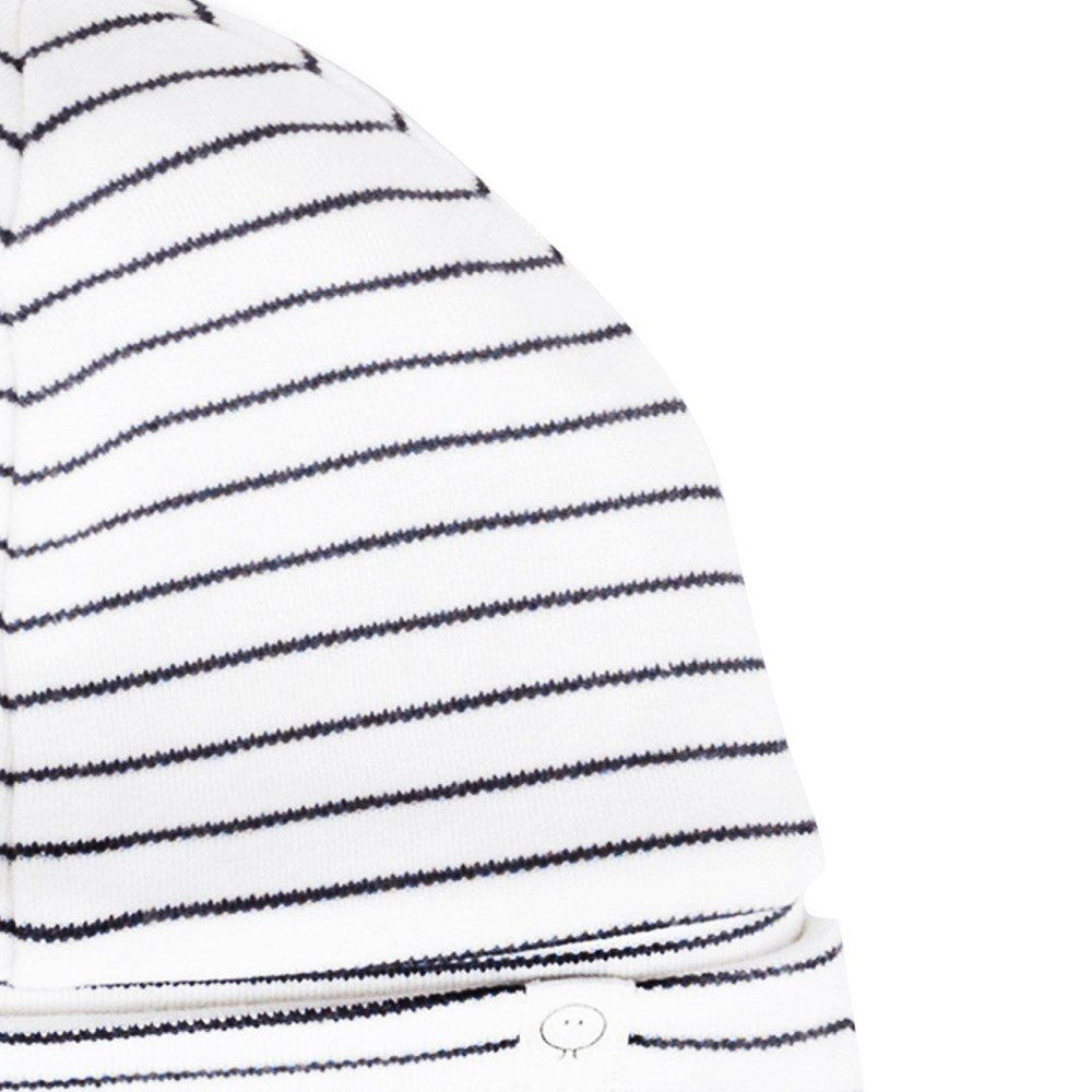 MORI Hat - Grey Stripe-Hats-NB-Grey Stripe | Natural Baby Shower