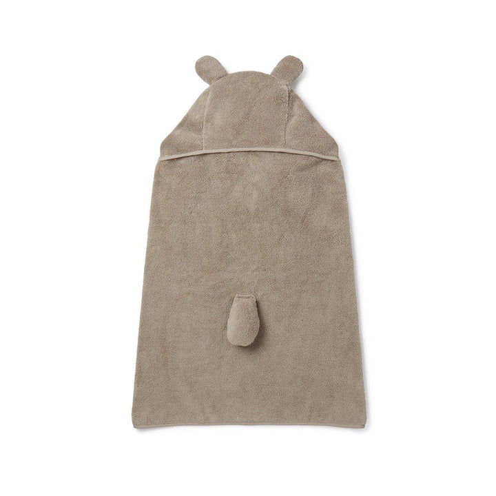 MORI Hooded Baby Bath Towel - Bear - Taupe-Bath Towels-Taupe-One Size | Natural Baby Shower