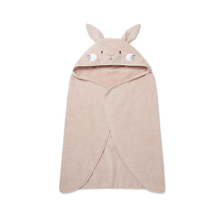 MORI Hooded Toddler Bath Towel - Bunny - Blush-Bath Towels-Blush-One Size | Natural Baby Shower