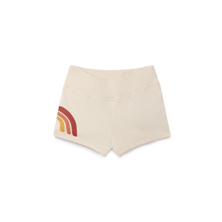 MORI Rainbow Print Shorts-Shorts-White-0-3m | Natural Baby Shower