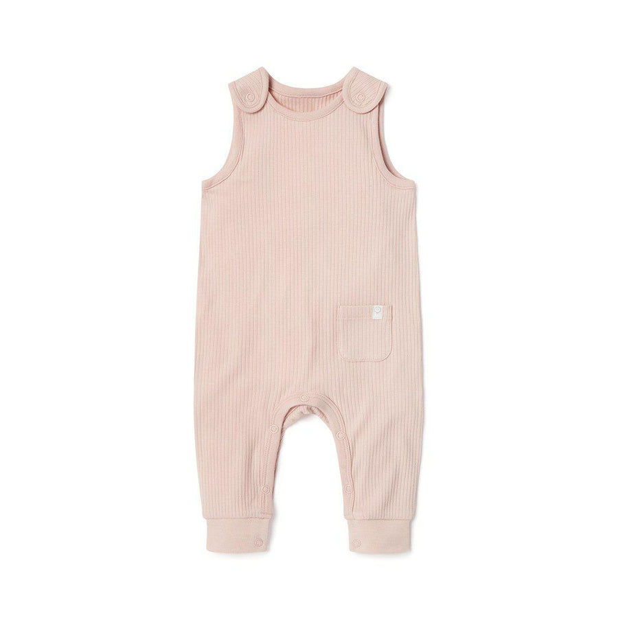 MORI Ribbed Romper - Blush-Rompers-Blush-0-3m | Natural Baby Shower