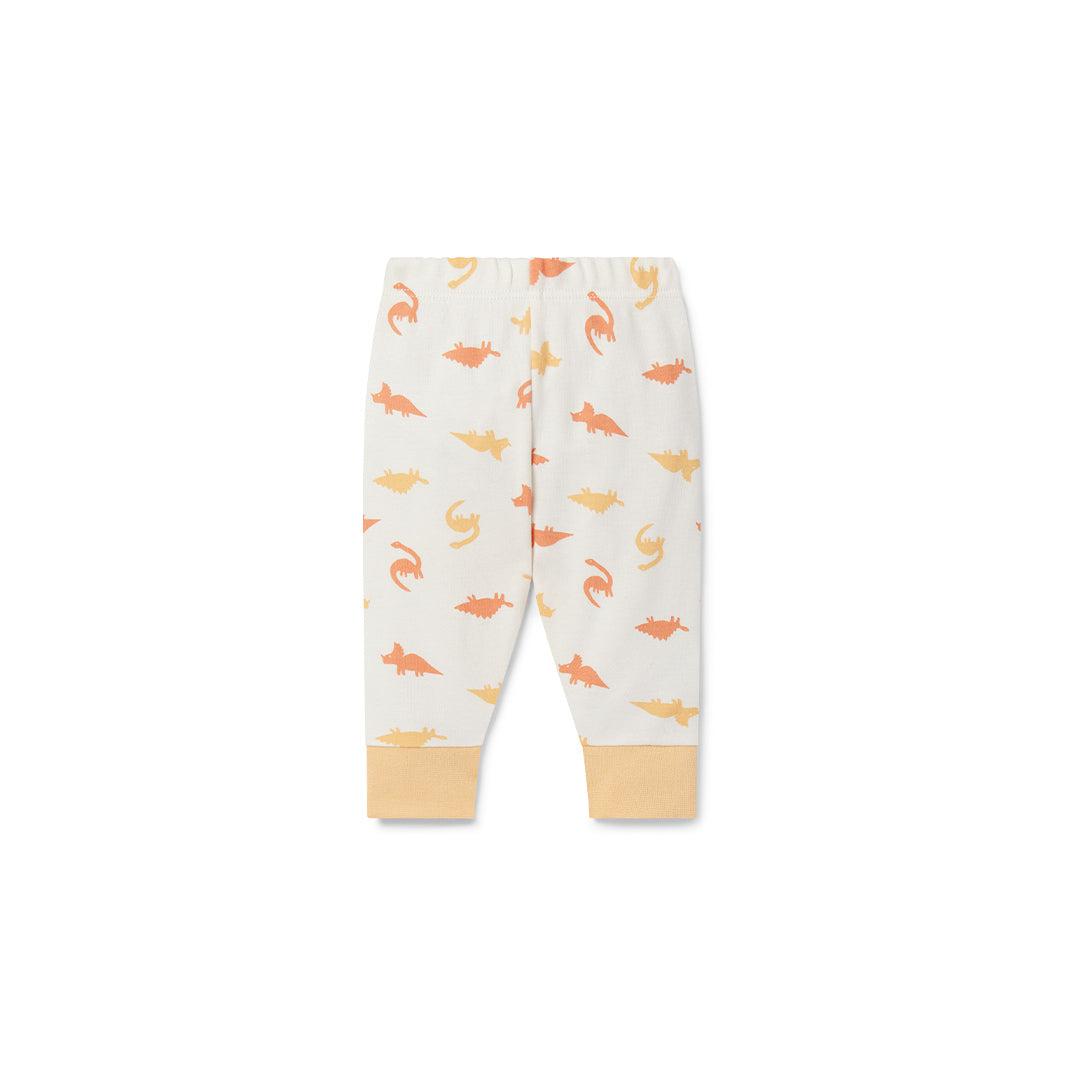 MORI Short Sleeve Pyjamas - Orange Dino-Pyjamas-Orange Dino-12-18m | Natural Baby Shower