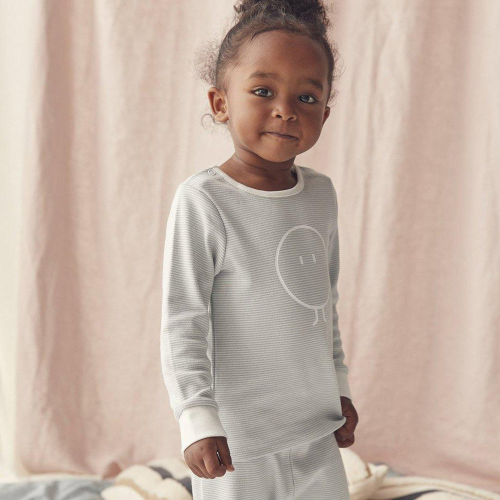 MORI Snoozy Pyjamas - Blue Stripe-Pyjamas-Blue Stripe-12-18m | Natural Baby Shower