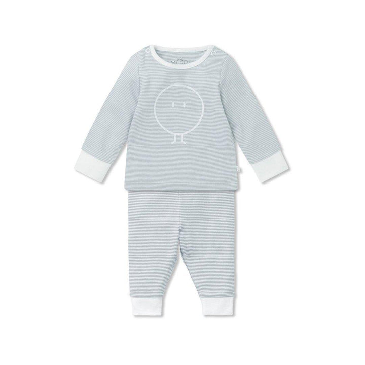 MORI Snoozy Pyjamas - Blue Stripe-Pyjamas-Blue Stripe-12-18m | Natural Baby Shower