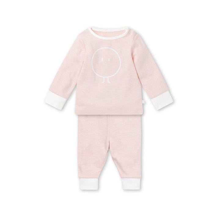 MORI Snoozy Pyjamas - Blush Stripe-Pyjamas-Blush Stripe-12-18m | Natural Baby Shower