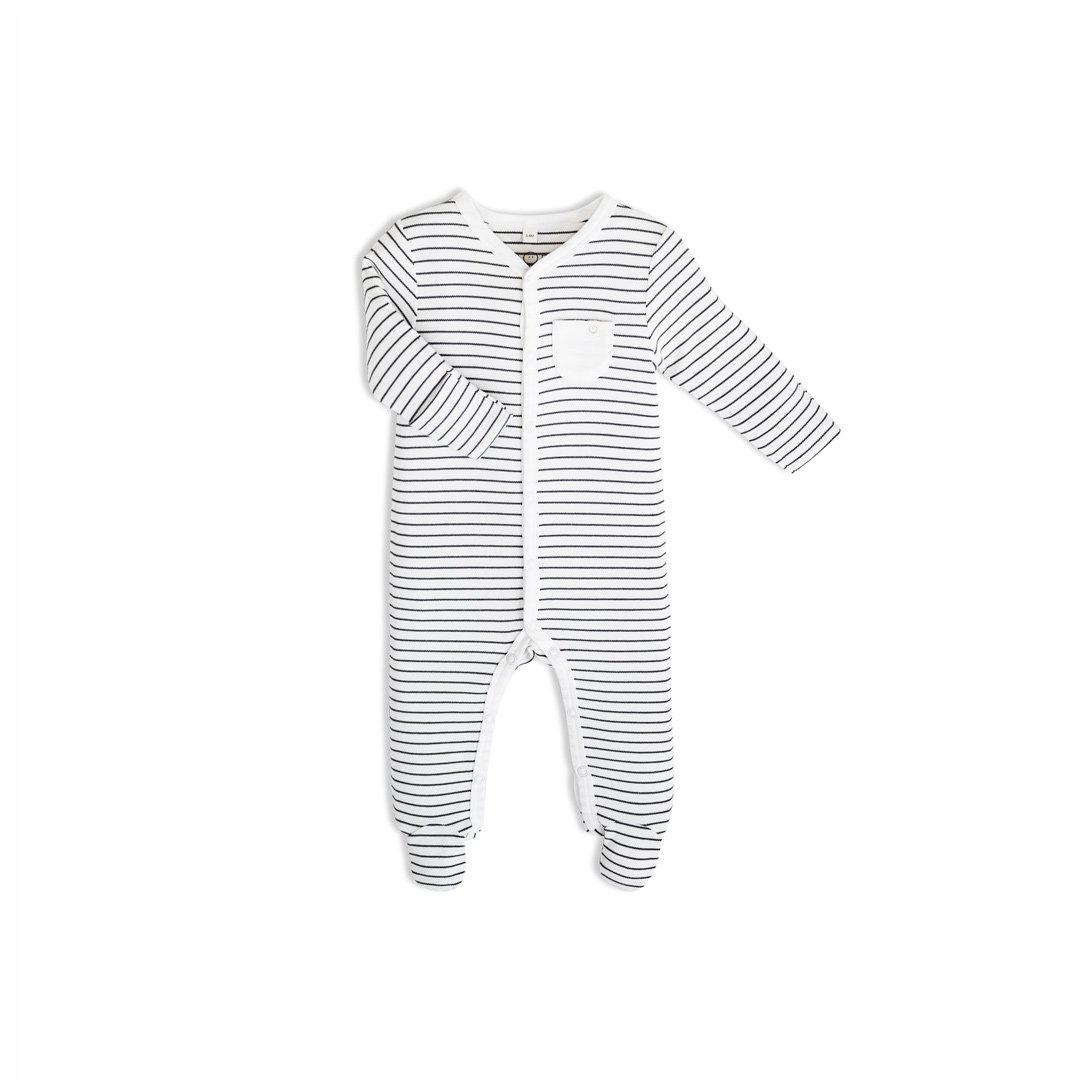 MORI Soak + Sleep Set - Grey Stripe-Clothing Sets-Grey Stripe-0-3m | Natural Baby Shower