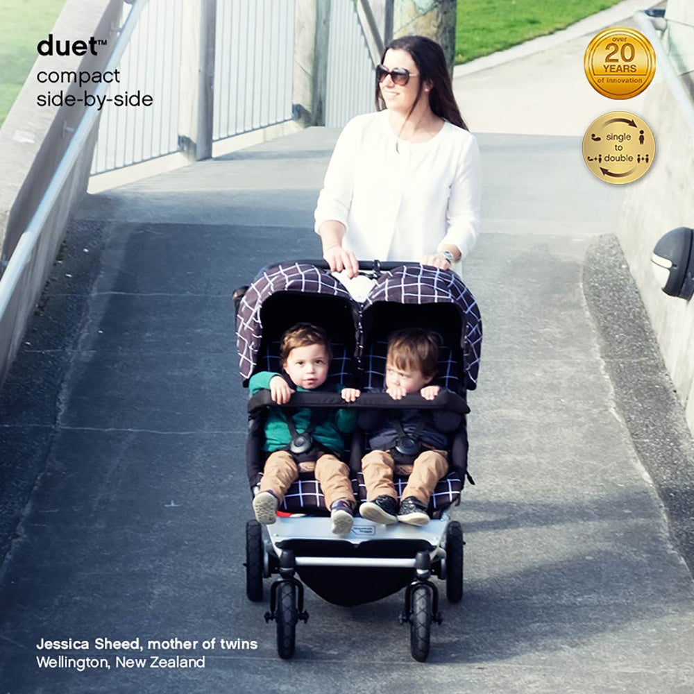 Mountain Buggy Duet V3 Pushchair - Black-Strollers- | Natural Baby Shower