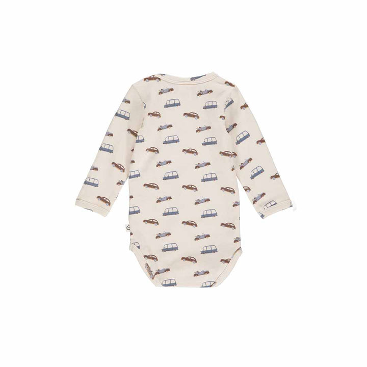 Musli Car Long Sleeve Bodysuit - Buttercream-Bodysuits-Buttercream-56 | Natural Baby Shower