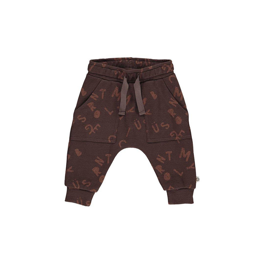 Musli Letter Pocket Pants - Coffee-Trousers-Coffee-56 | Natural Baby Shower