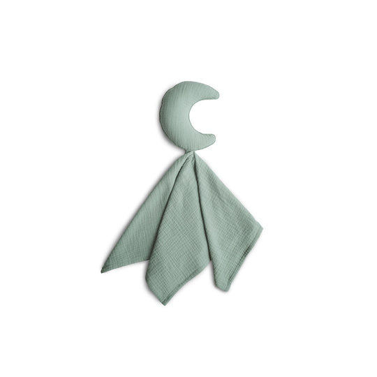 Mushie Lovey Blanket - Moon/Roman Green-Comforters- | Natural Baby Shower