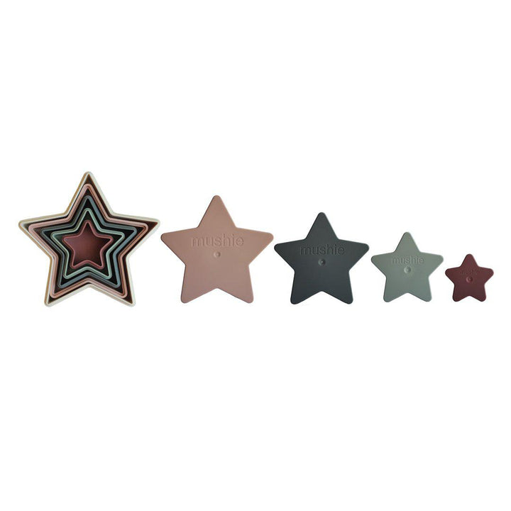 Mushie Nesting Stars Toy - Multi-Stacking Toys- | Natural Baby Shower