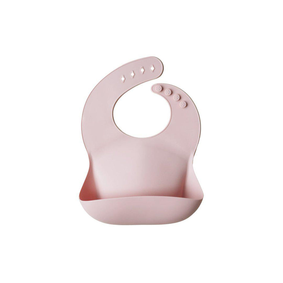 Mushie Silicone Baby Bib - Blush-Bibs- | Natural Baby Shower