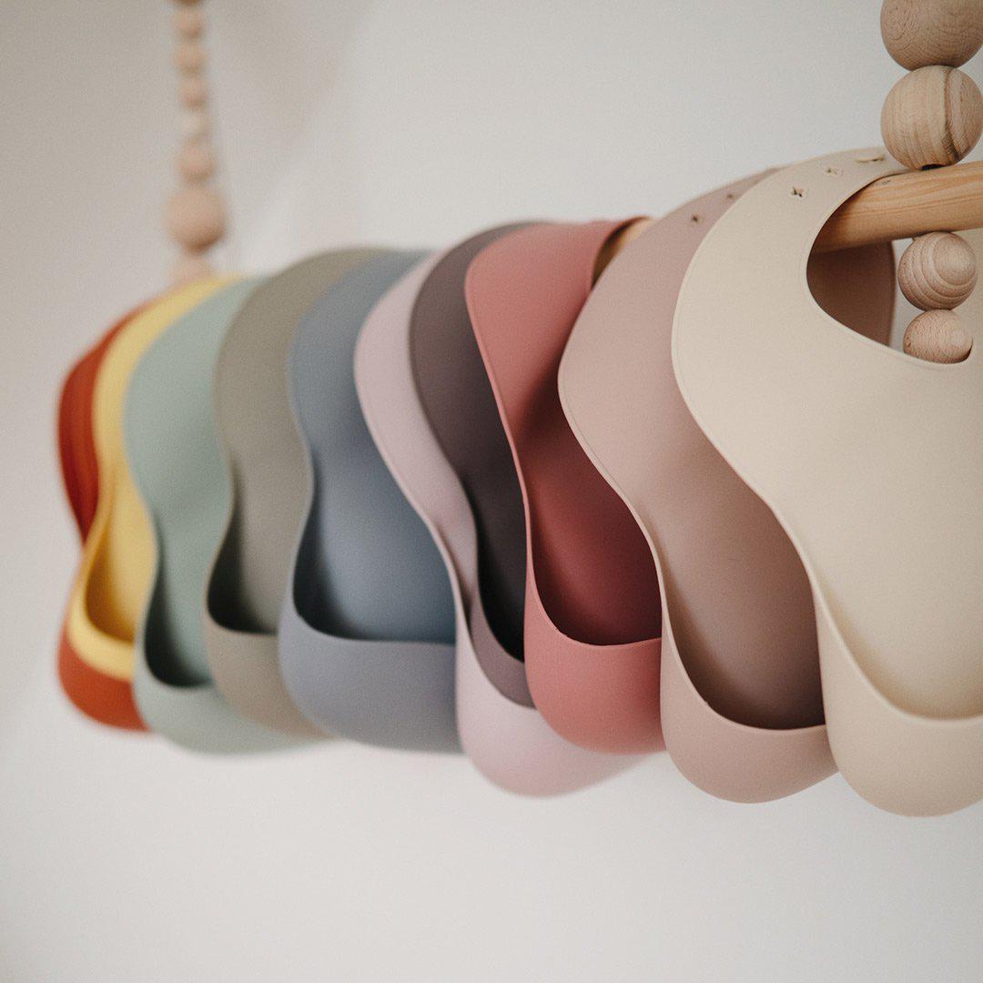 Mushie Silicone Baby Bib - Planets-Bibs- | Natural Baby Shower