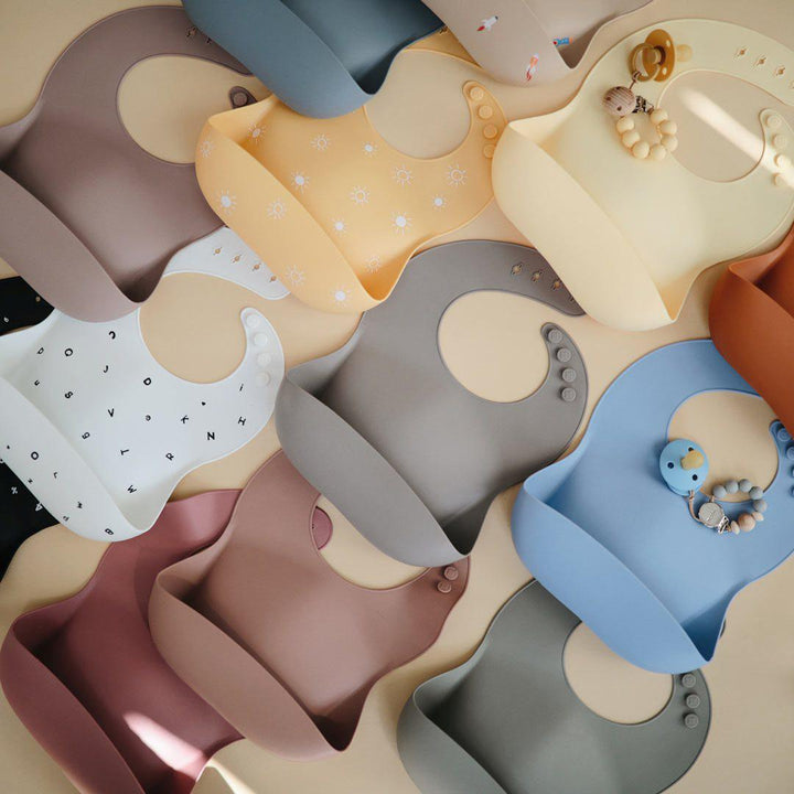 Mushie Silicone Baby Bib - Planets-Bibs- | Natural Baby Shower