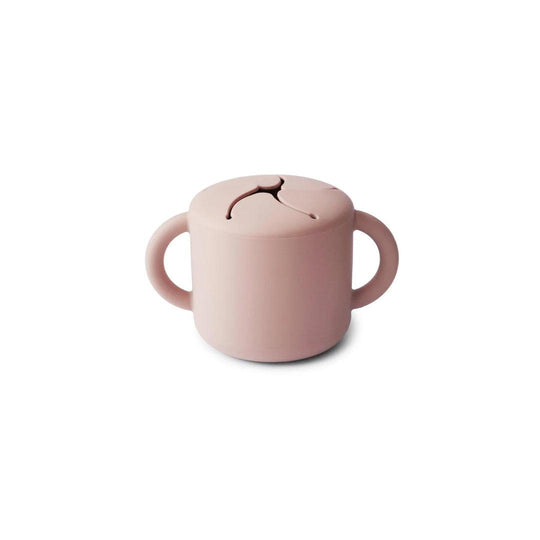 Mushie Snack Cup - Blush-Snack Cups- | Natural Baby Shower