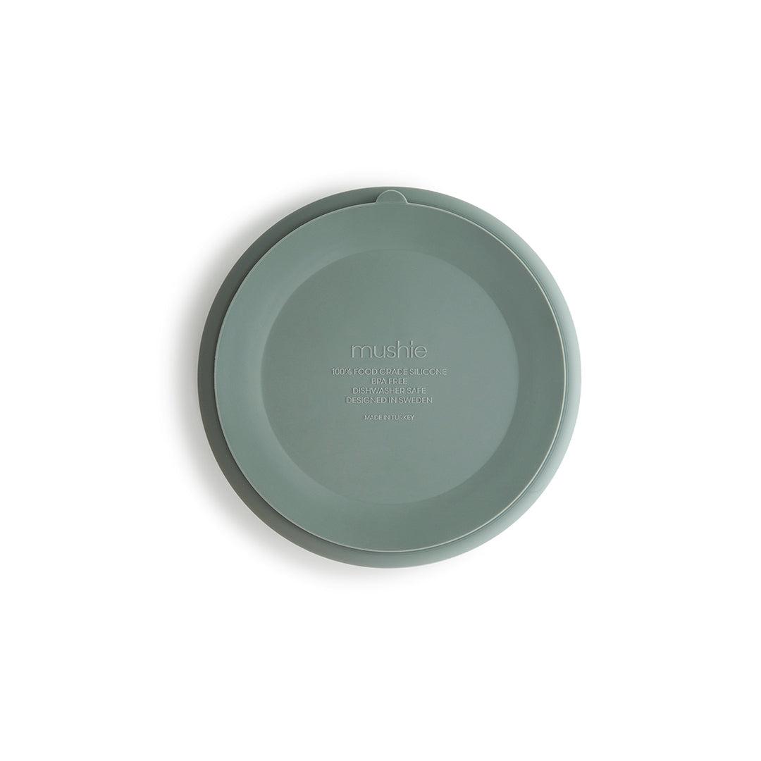 Mushie Silicone Suction Plate - Cambridge Blue-Plates- | Natural Baby Shower