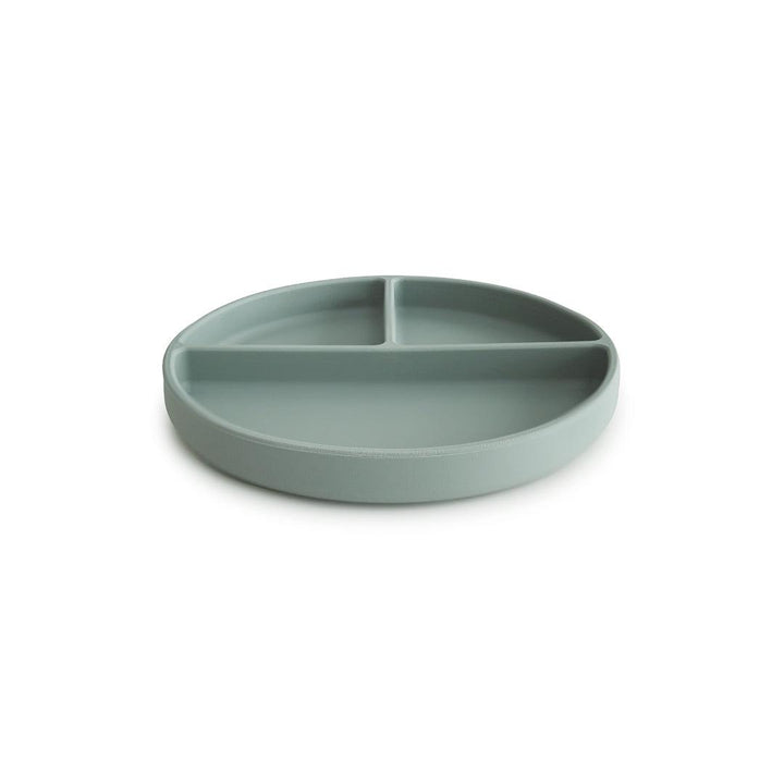 Mushie Silicone Suction Plate - Cambridge Blue-Plates- | Natural Baby Shower