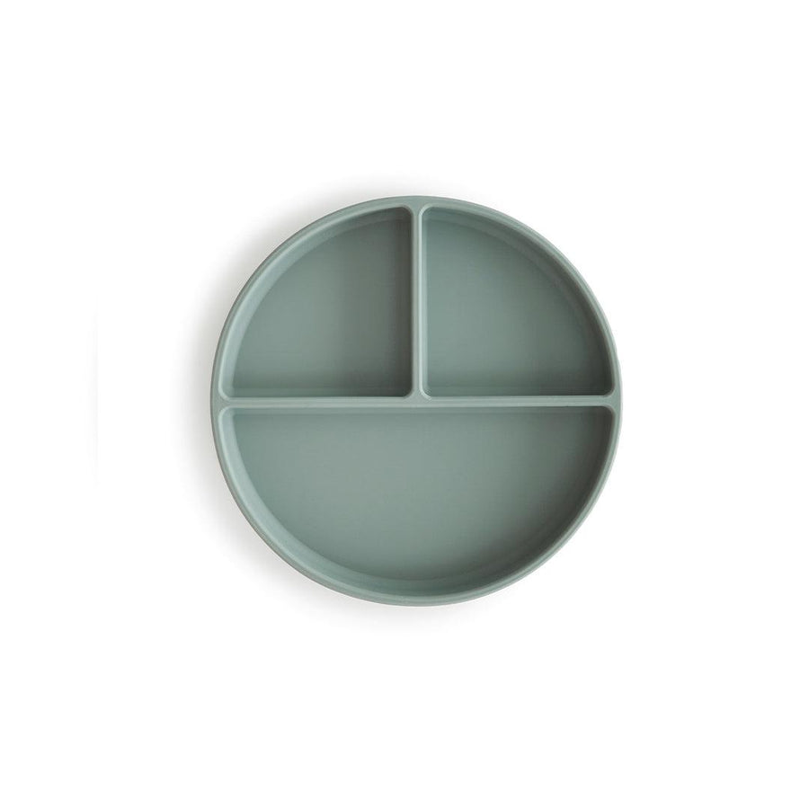 Mushie Silicone Suction Plate - Cambridge Blue-Plates- | Natural Baby Shower
