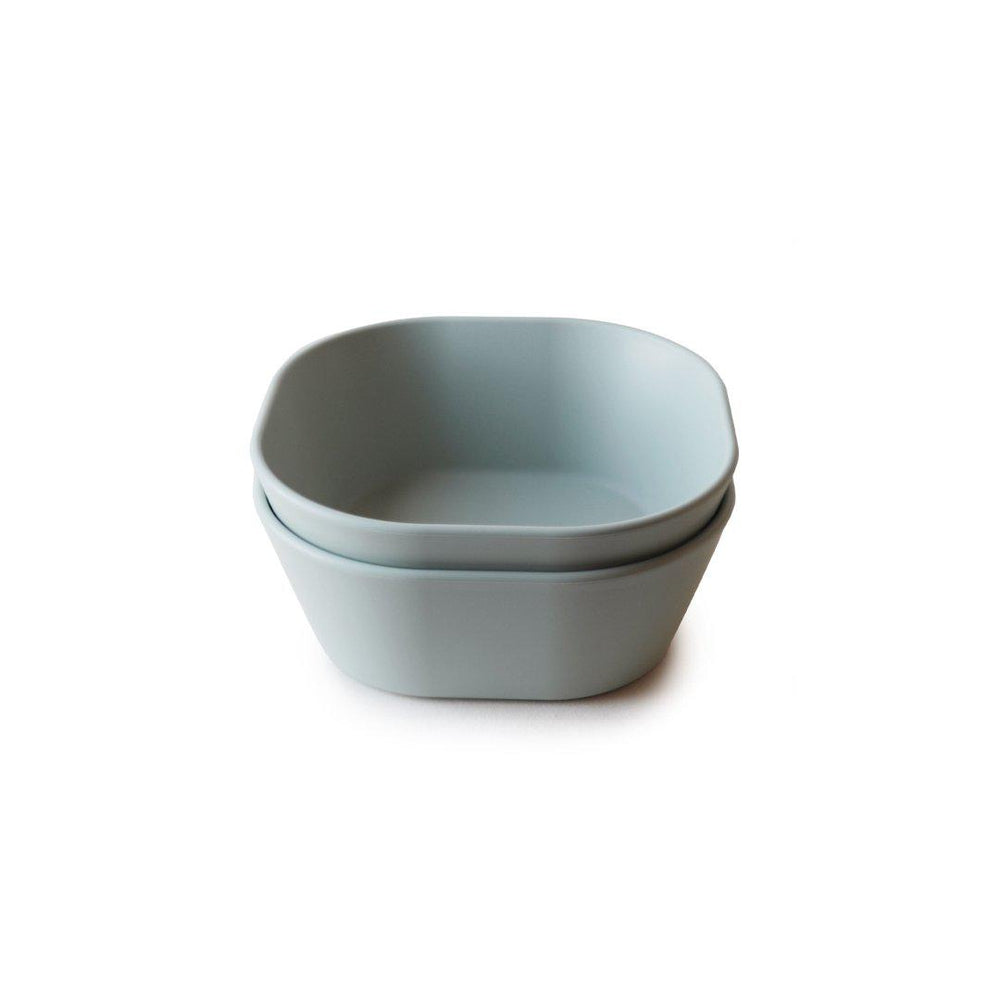 Mushie Square Dinnerware Bowls - Sage - 2 Pack-Bowls- | Natural Baby Shower