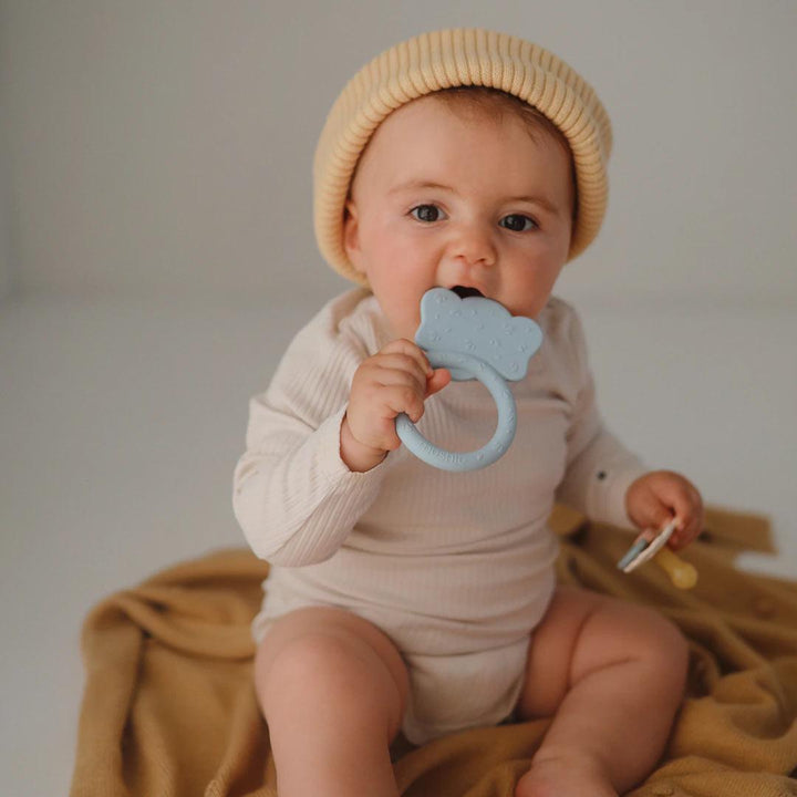 Mushie Teether - Elephant - Cloud-Teethers- | Natural Baby Shower