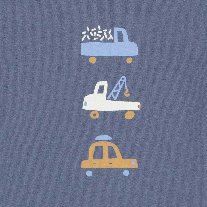 Musli Automobile Short Sleeve T-Shirt - Indigo-Tops-Indigo-56 | Natural Baby Shower