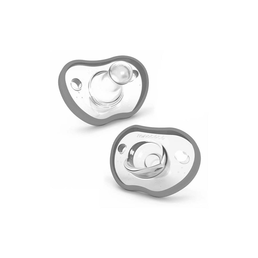Nanobebe Flexy Soothers - Grey - 2 Pack-Pacifiers- | Natural Baby Shower
