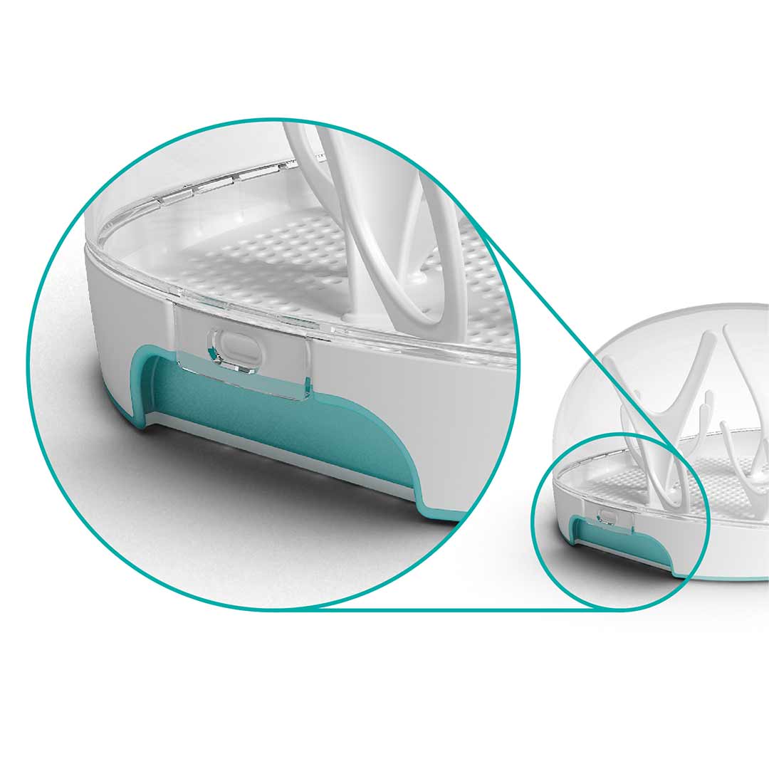 Nanobebe Microwave Steam Steriliser - White-Sterilisers- | Natural Baby Shower