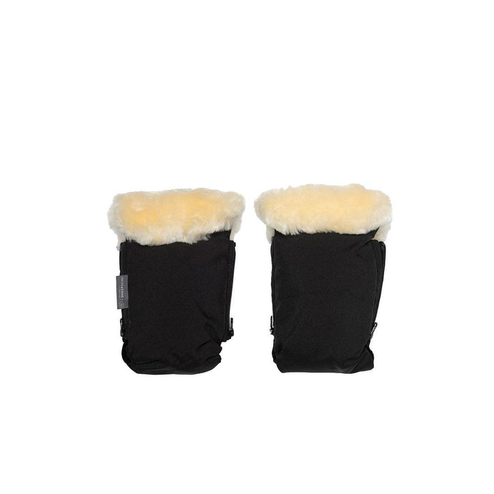 Naturally Sheepskins Deluxe Stroller Mittens - Black-Hand Warmers-Black- | Natural Baby Shower