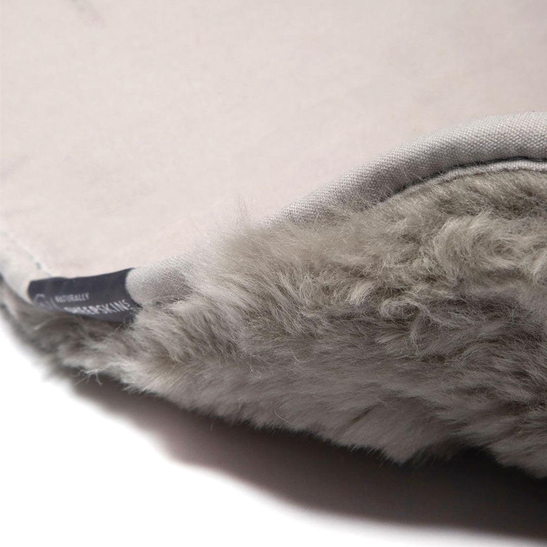 Naturally Sheepskins Original Sheepskin Pram Liner - Grey-Seat Liners-Grey- | Natural Baby Shower