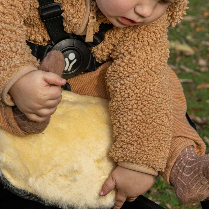 Naturally Sheepskins Original Sheepskin Pram Liner - Grey-Seat Liners-Grey- | Natural Baby Shower
