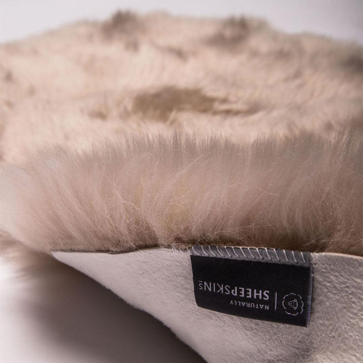 Naturally Sheepskins Deluxe Sheepskin Pram Liner - Taupe-Seat Liners-Taupe- | Natural Baby Shower