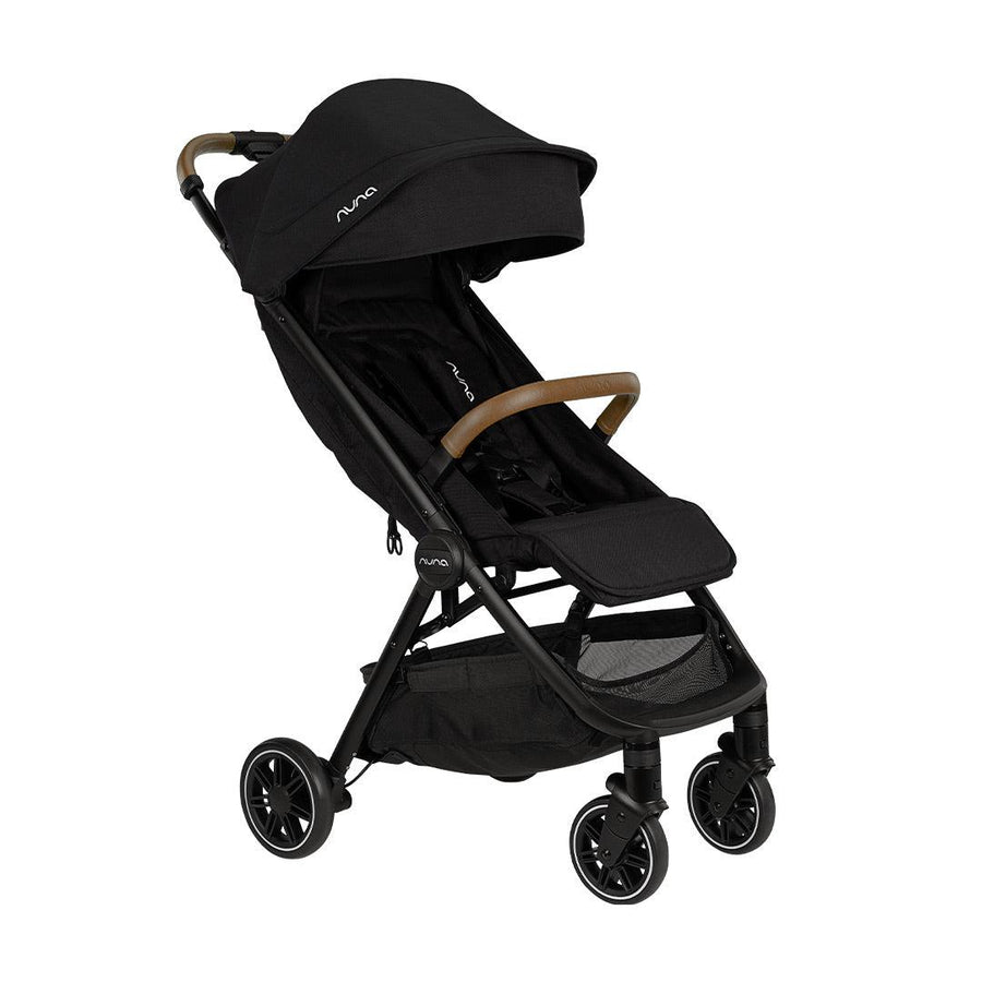 Nuna TRVL Compact Stroller - Caviar-Strollers-With Travel Bag + Raincover- | Natural Baby Shower