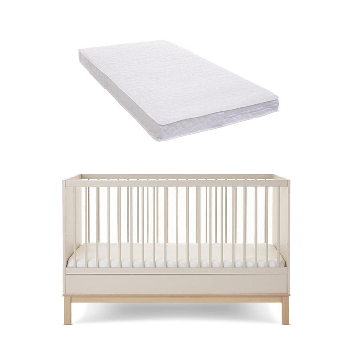 Obaby Astrid Cot Bed - Satin-Cot Beds-Satin-Pocket Sprung Mattress | Natural Baby Shower